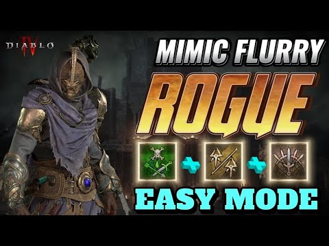 NEW S TIER MIMIC FLURRY ROGUE BUILD|EASY MODE|-DIABLO 4