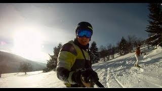 preview picture of video 'Snowboarden in Oberwiesenthal gefilmt mit Go Pro HD Hero 1    2.0'