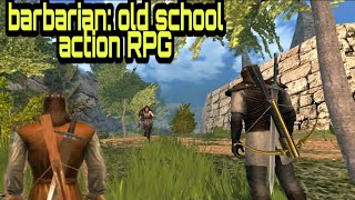barbarian: old school antion RPG - android gameplay. GAMEPLAY TRYNICH.