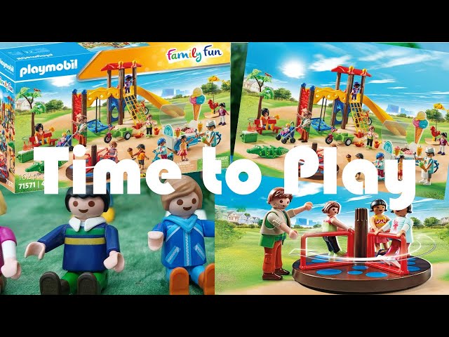 Vídeo relacionado con Playmobil Family Fun - Gran Parque Infantil con toboganes 71571