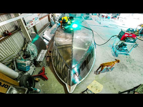 Hand Cut Aluminium Boat Build | Part 4