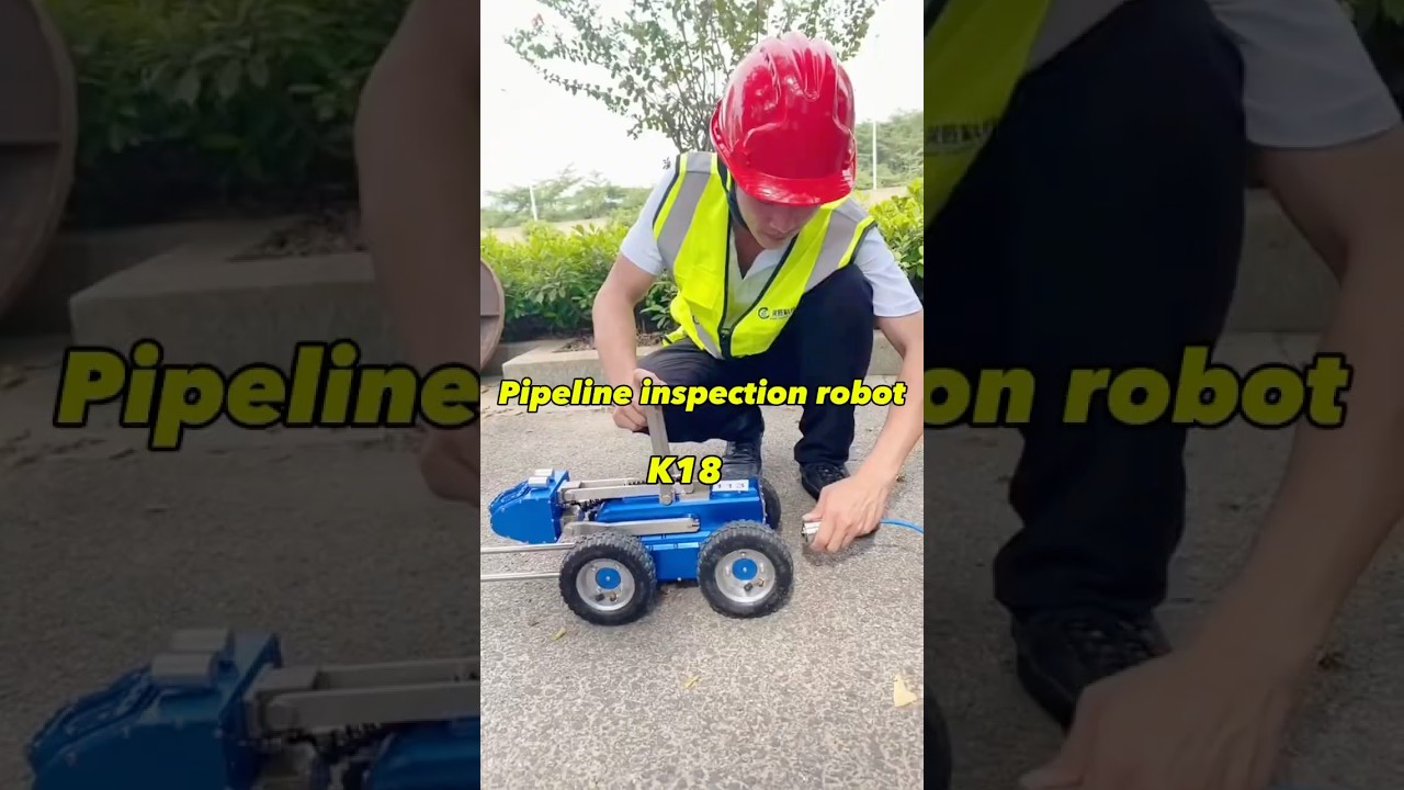 K18 Sewer pipe inspection robot #pipeline #inspector #drainagepipe #rjbot #crawler #underwater