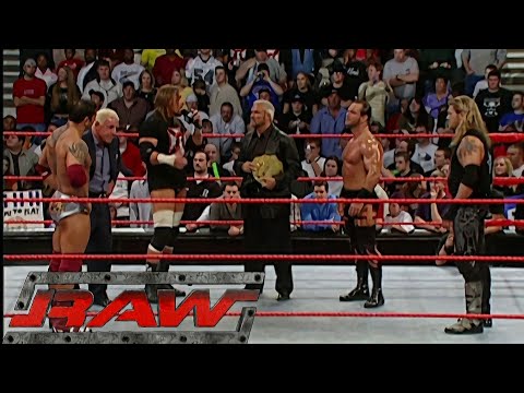 Eric Bichoff, Triple H, Chris Benoit & Edge Segment (Massive Brawl) RAW Dec 13, 2004