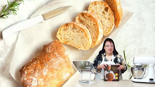 Homemade Italian Bread + Biga Preferment | Stretch & Fold