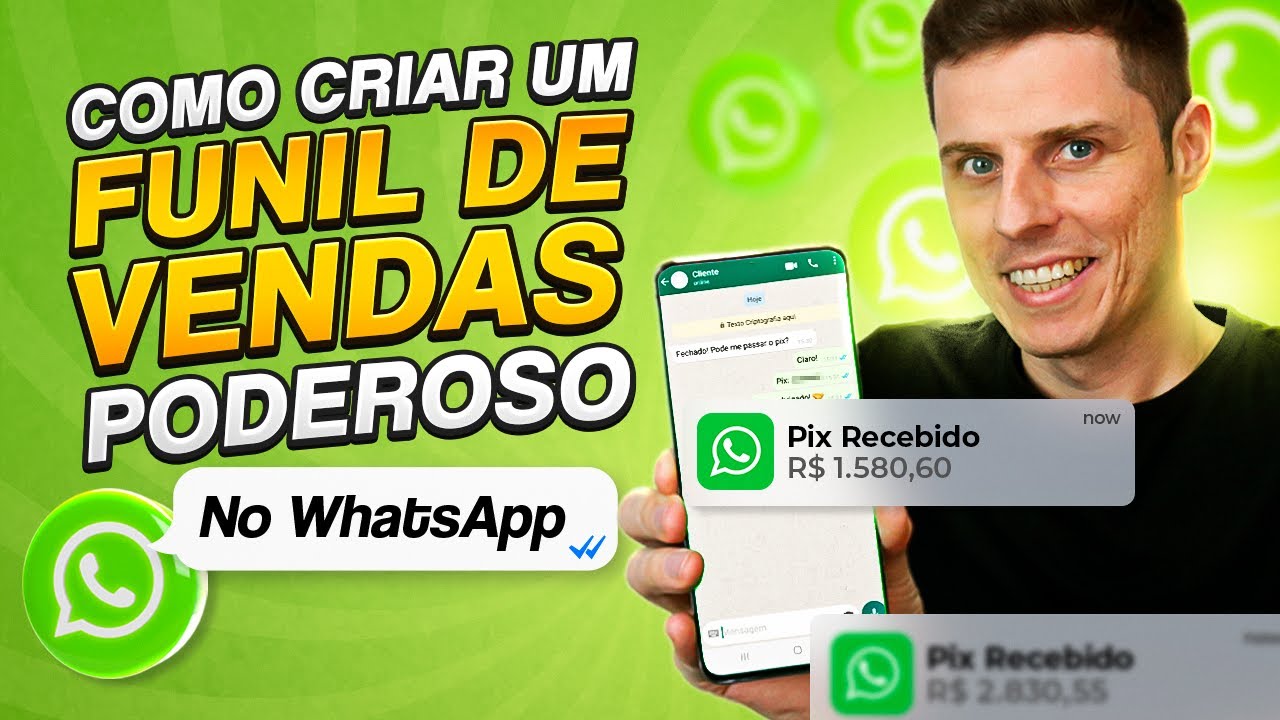 Como criar um Funil de Vendas no WhatsApp para INICIANTES! Venda MUITO.