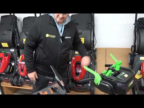 EGO Akku Schneefräse und Honda Benzin Schneefräse zweistufig, was sind die Unterschiede?