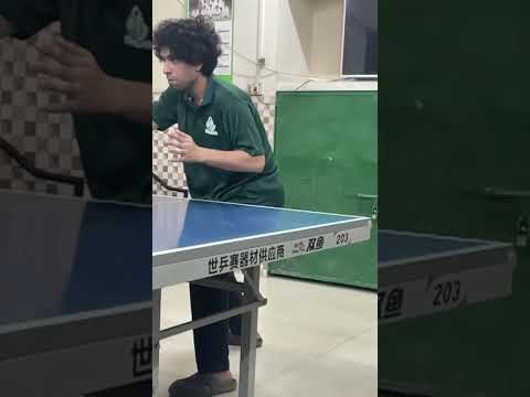 Salvi is focused in his stroke training | Table Tennis | Eskaton Shobuj Shongho