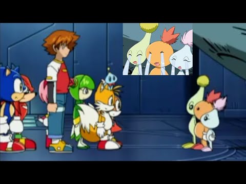 Sonic X Comparison: Sonic And His Friends Greet The Aliens (Japanese VS English)