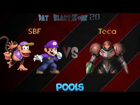 DBZ20 Pools SBF (Mario/Diddy Kong) Vs Teca (Samus)