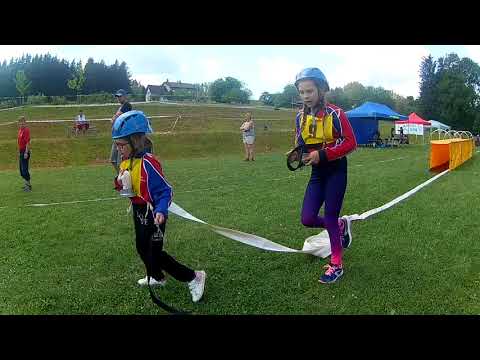 Okresní kolo hry Plamen - Vrchovina 2018: SDH SLATINY mladší - požární útok CTIF