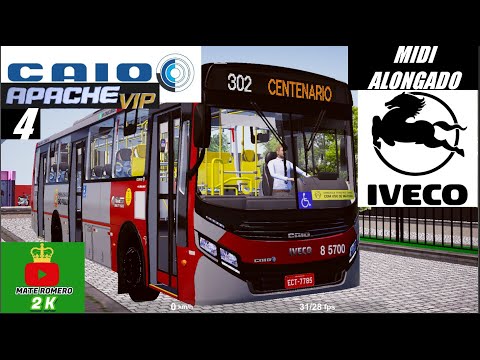 PBS RETURNS! |Caio Apache Vip 4 Midi Alongado IVECO | LINHA 302: Centenario VUELTA - Curitiba Map
