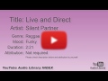 Live And Direct Silent Partner Reggae Funky YouTube Audio Library BGM