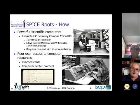 SPICE – 50 Years and One Billion Transistors Later - by Prof. Vladimirescu (SSCS Romania Chapter)