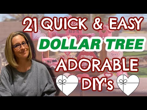 21 QUICK & EASY ADORABLE Dollar Tree DIY's |$1 Each | CUTE Valentine's Day DIY's for a Tiered Tray