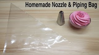 Homemade Piping Bag & Nozzle Without Any Inves