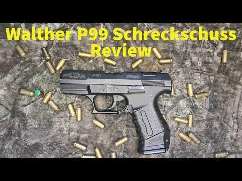 Walther P99 blank-firing gun review test + shooting test