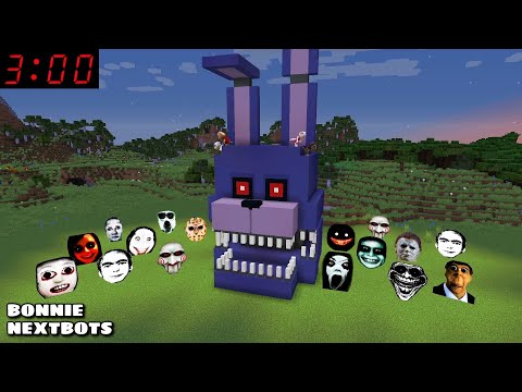 SURVIVAL 3 AM BONNIE HOUSE VS NEXTBOTS in Minecraft - Gameplay - Coffin Meme