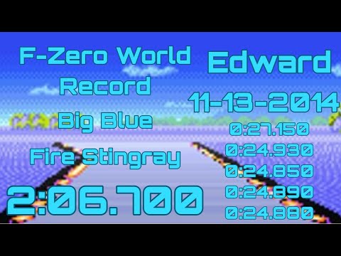 F-Zero World Record ~ Big Blue (Fire Stingray) 2:06.700 ~ Edward
