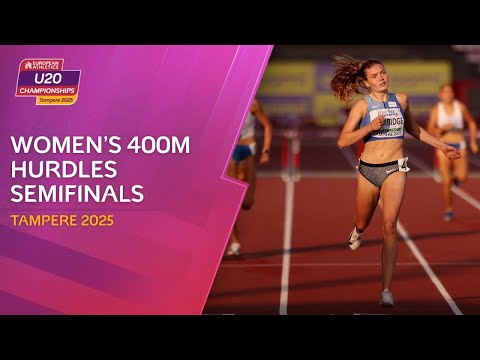 Women's 400m hurdles semifinals replay | Tampere 2025 European Athletics U20 Championships