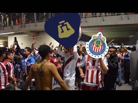 "GANES O PIERDAS AQUÃ ESTÃ TU GENTE REBAÑO!! Chivas vs pumas 1-2 salida irreverente, reja y legió" Barra: La Irreverente &bull; Club: Chivas Guadalajara