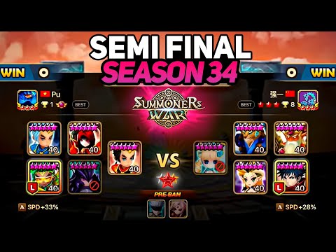 PU vs QIANG (BO5) | SEMI FINAL | Summoners War Legend Tournament 34
