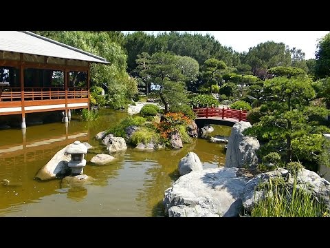 Jardin Japonais zen de Monaco et plage du Larvotto HD