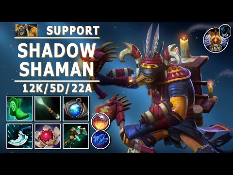 Shadow Shaman Support | 7.30e | Pos 4 SS Play | Dota 2 Immortal Gameplay