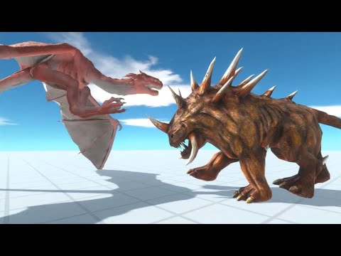 ARBS Death Run Escape Hellhound v Wyvern Lava Golem Evil Kozarog Animal Revolt Battle Simulator 1000