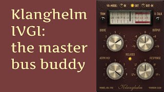Video thumbnail for Klanghelm IVGI, the master bus buddy - Free saturation plugin by Mirko Russo ClangLab