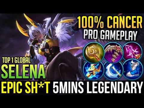 EPIC PRO MAGE| Selena Best Build & Gameplay | Top 1 Global Selena | Mobile Legends