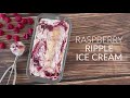 Homemade Raspberry Ripple Ice Cream NO ICE CREAM MACHINE NEEDED