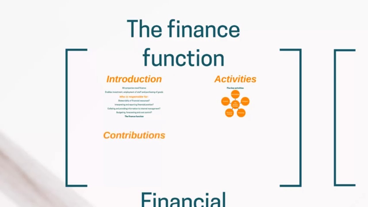 CIMA E1 Essentials - Introducing the Finance Function