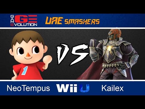 Game Evolution 2015 SSB4: Kailex (Ganondorf) vs NeoTempus (Villager, Samus, Meta Knight) - WR1