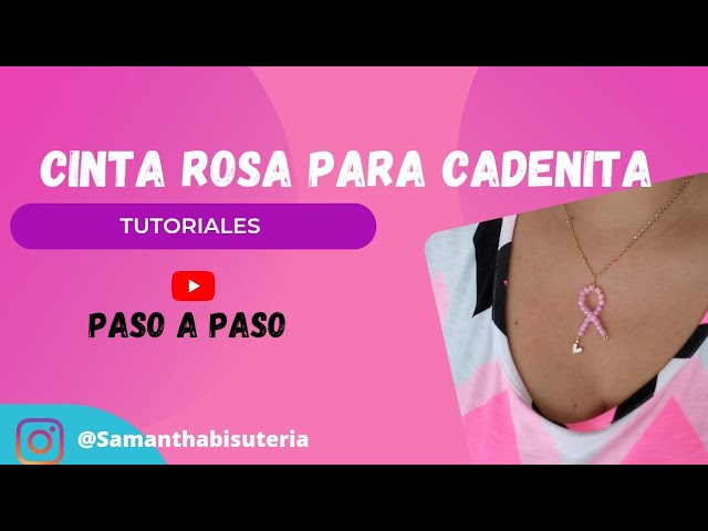 Vídeo relacionado con DUESI 30 colgantes de cinta rosa/morada/roja, encantos de conciencia del cáncer de mama para hacer joyas y accesorios de bricolaje