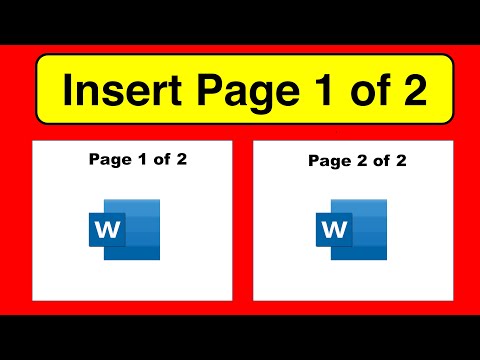 How to Put Page 1 of 2 In Word