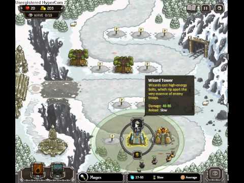 [Hard] Kingdom Rush Level 9 Campaign (Stormcloud Temple) Playthrough (Flash Ver.)