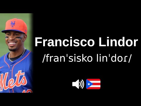 How to pronounce 'Francisco Lindor' (CORRECTLY!)