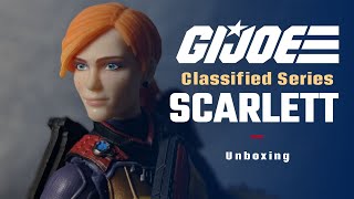 G.I. JOE RETURNS - Unboxing Scarlett from the 2020 G.I. Joe Classified Series from Hasbro!