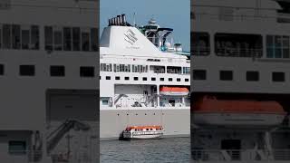 Silver Shadow And Viking Mars Docked At Portland Maine