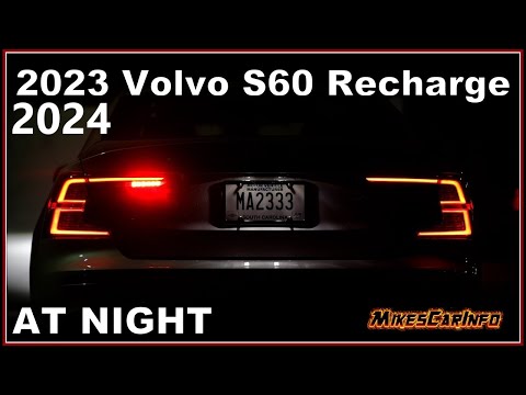 👉 AT NIGHT 2023 2024 Volvo S60 Recharge AWD Ultimate - Interior & Exterior Lighting Overview
