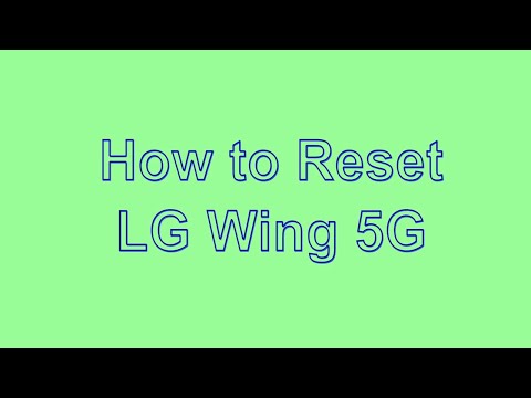 How to Reset & Unlock LG Wing 5G