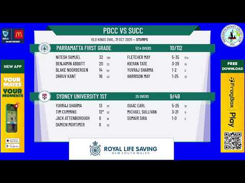 Parramatta First Grade v Sydney University 1st