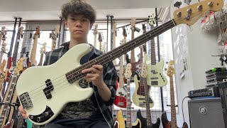 Video thumbnail for Freedom Custom Guitar Research / O.S. Retro Series PB 4st OW【Test Play】 by Bass Sound Maniac