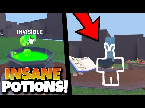 THE INVISIBLE NO CLIP POTION & INFINITE GROW! Wacky Wizards Roblox