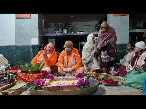 09.02.2024 Yagya on the appearance day of Sri Srimad Bhaktivedanta Narayan Goswami Maharaja.