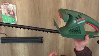 Unboxing BOSCH Electric Hedge Cutter EasyHedgeCut 45 420 W, Blade Length 45 cm - Bob The Tool Man