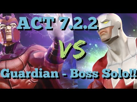 MCOC - ACT 7.2.2 - Magneto VS Guardian - Easy Boss Solo!!!
