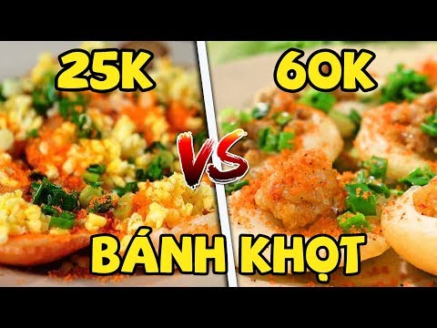Bánh Khọt 25k vs Bánh Khọt 60k ở Vũng Tàu (Oops Banana)