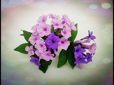 How To Make Garlic Vine Flower From Crepe Paper - Craft Tutorial