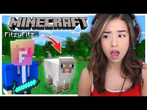 Playing Minecraft for the First Time with Fitz! | Houses, Diamonds, Sheep, & Fishing!
